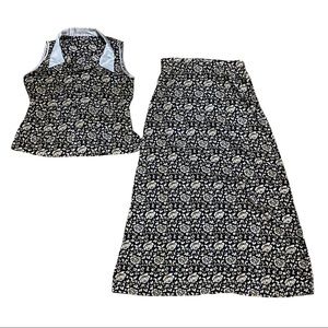 Vintage Floral Skirt Set